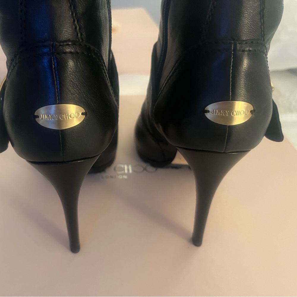 Authentic Jimmy Choo Open Toe Bootie - image 4